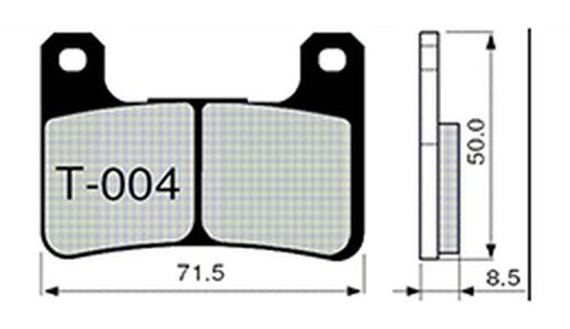 Pastillas de freno Zcoo T004-EXC