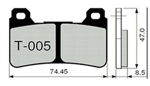 Pastillas de freno Zcoo T005-EXC