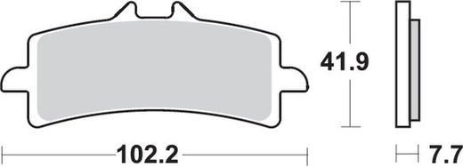 Plaquettes avant SBS DS ZX10R 2016-2020