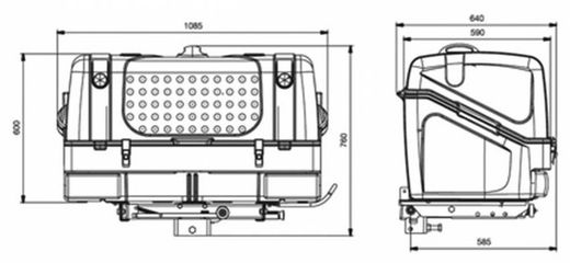 Portaequipajes de bola Towbox V1